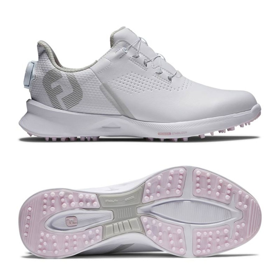 Chaussures FootJoy Chaussures De Golf Femme | Fuel Boa 92370 Blanc Femme