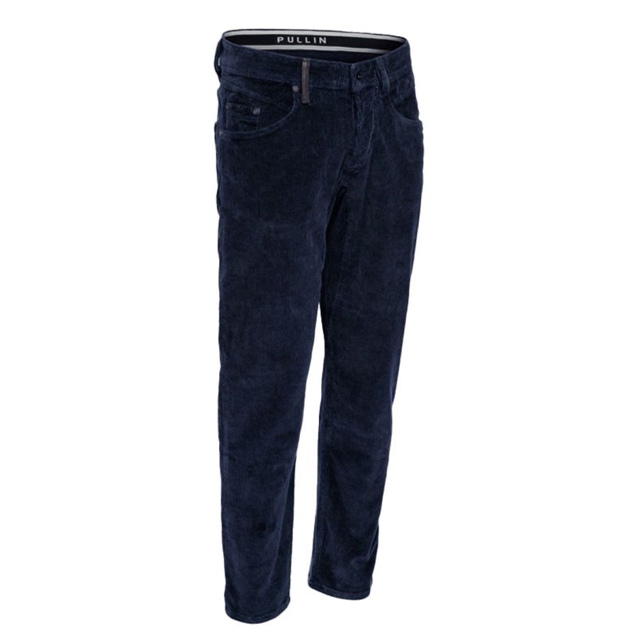 Vetements Pull In Pantalons | Pantalon En Velours Cotele Dening Classic Marine Homme