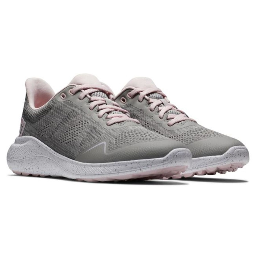 Chaussures FootJoy Chaussures De Golf Femme | Flex 95716 Grey Femme