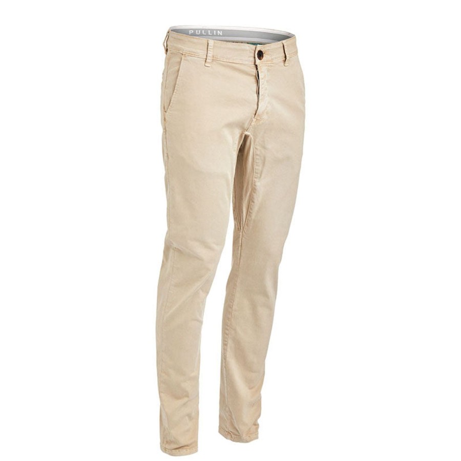 Vetements Pull In Pantalons | Pantalon Dening Chino Cream Homme