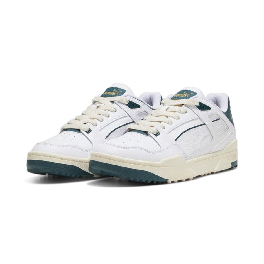 Chaussures Puma Chaussures De Golf Homme | Slipstream White Varsity Green Homme