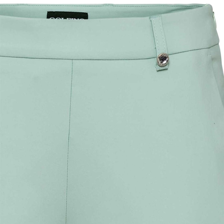 Vetements Golfino Pantalons | Pantacourt Capri 2465225E2 Gris Sauge/604 Femme