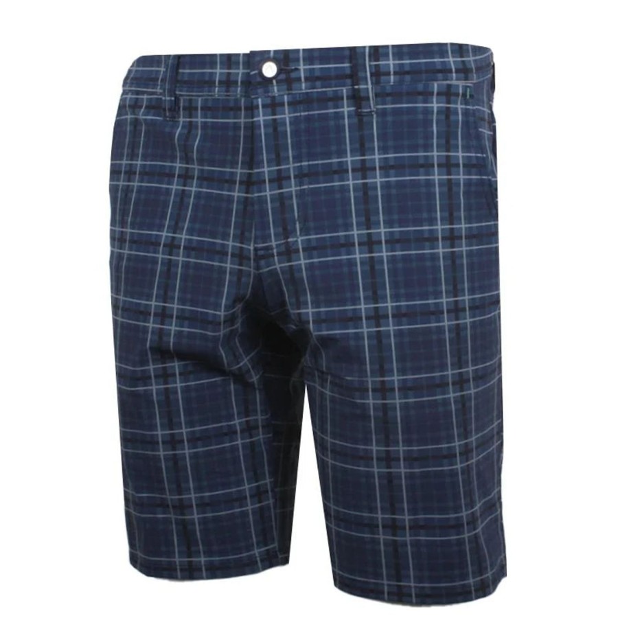 Vetements Alberto Bermudas Et Shorts | Bermuda A Carreaux Earnie-Wr Navy Homme