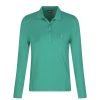 Vetements Golfino Polos | Polo A Manches Longues Avec Protection Uv Mia Rich Green Femme