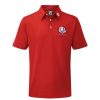 Vetements FootJoy Polos | Polo Pique Solid Ryder Cup Red Homme