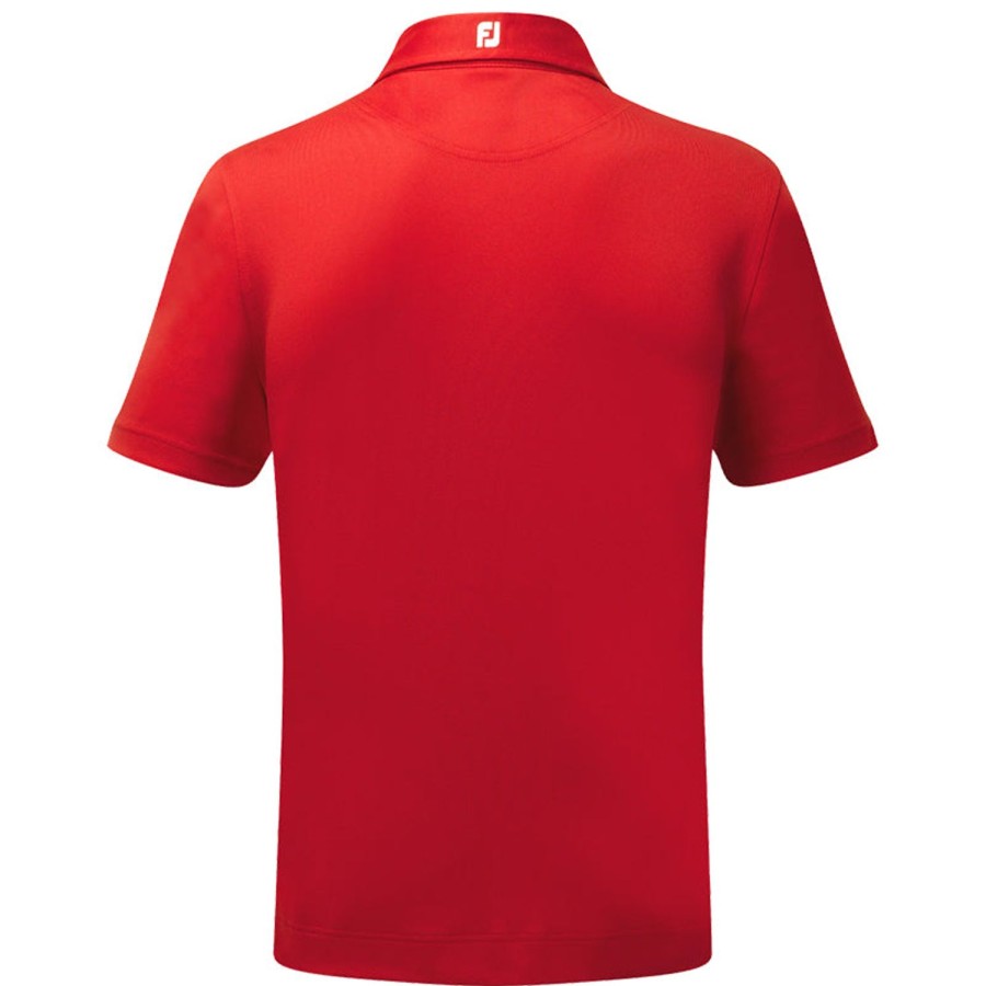 Vetements FootJoy Polos | Polo Pique Solid Ryder Cup Red Homme