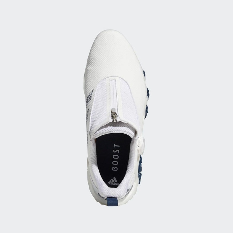 Chaussures Adidas Chaussures De Golf Homme | Code Chaos Boa Gx3938 Cloud White / Crew Navy / Crystal White Homme