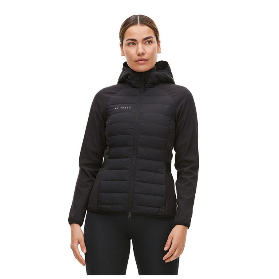 Vetements Rohnisch Veste Et Coupe-Vent | Veste A Capuche Black Femme