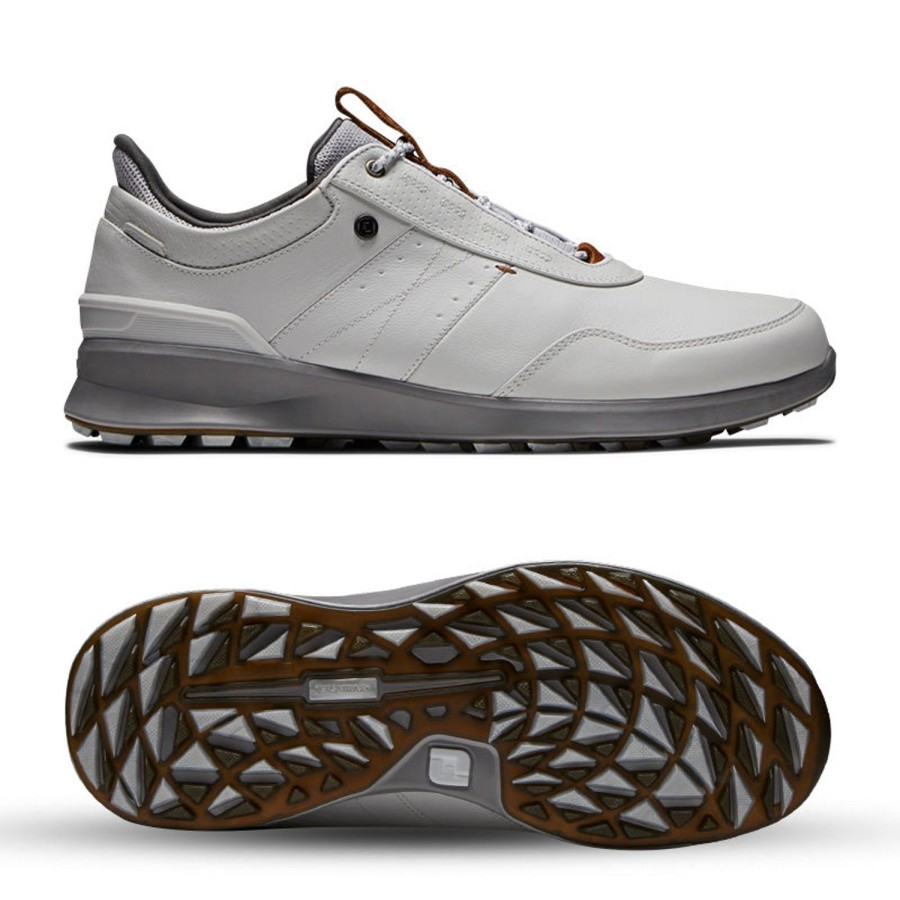 Chaussures FootJoy Chaussures De Golf Homme | Fj Stratos 50012 Blanc Homme