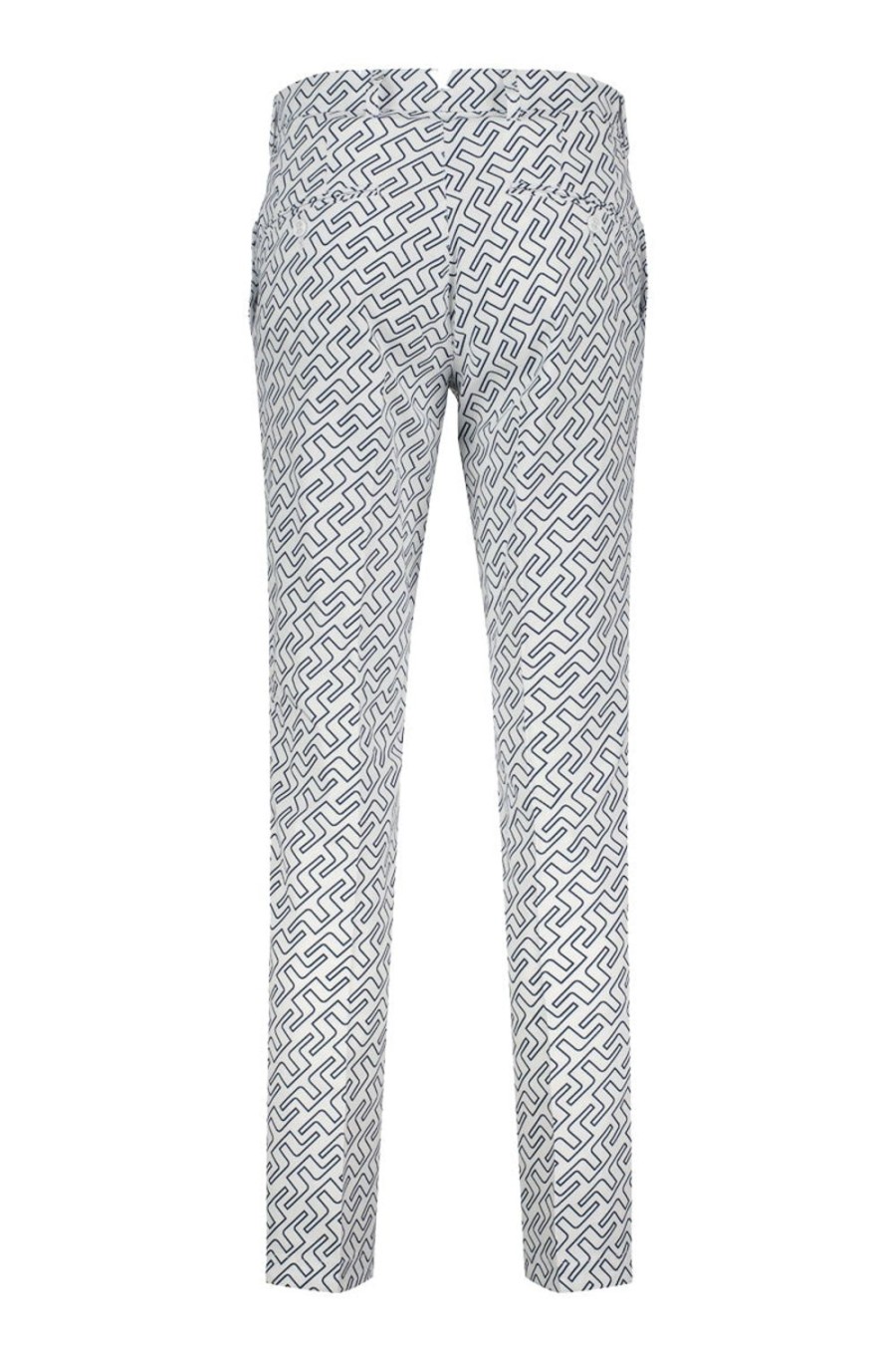 Vetements J.Lindeberg Pantalons | Pantalon Tim Blanc/Marine Homme