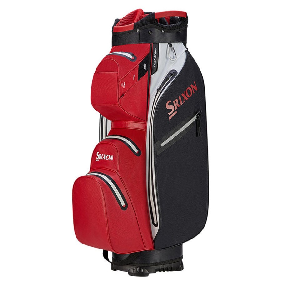 Sacs Srixon Sacs De Golf Chariot | Sac Chariot Weatherproof Rouge Noir Blanc