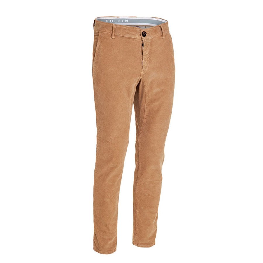 Vetements Pull In Pantalons | Pantalon Dening En Velour Cotele Chino Sand Homme