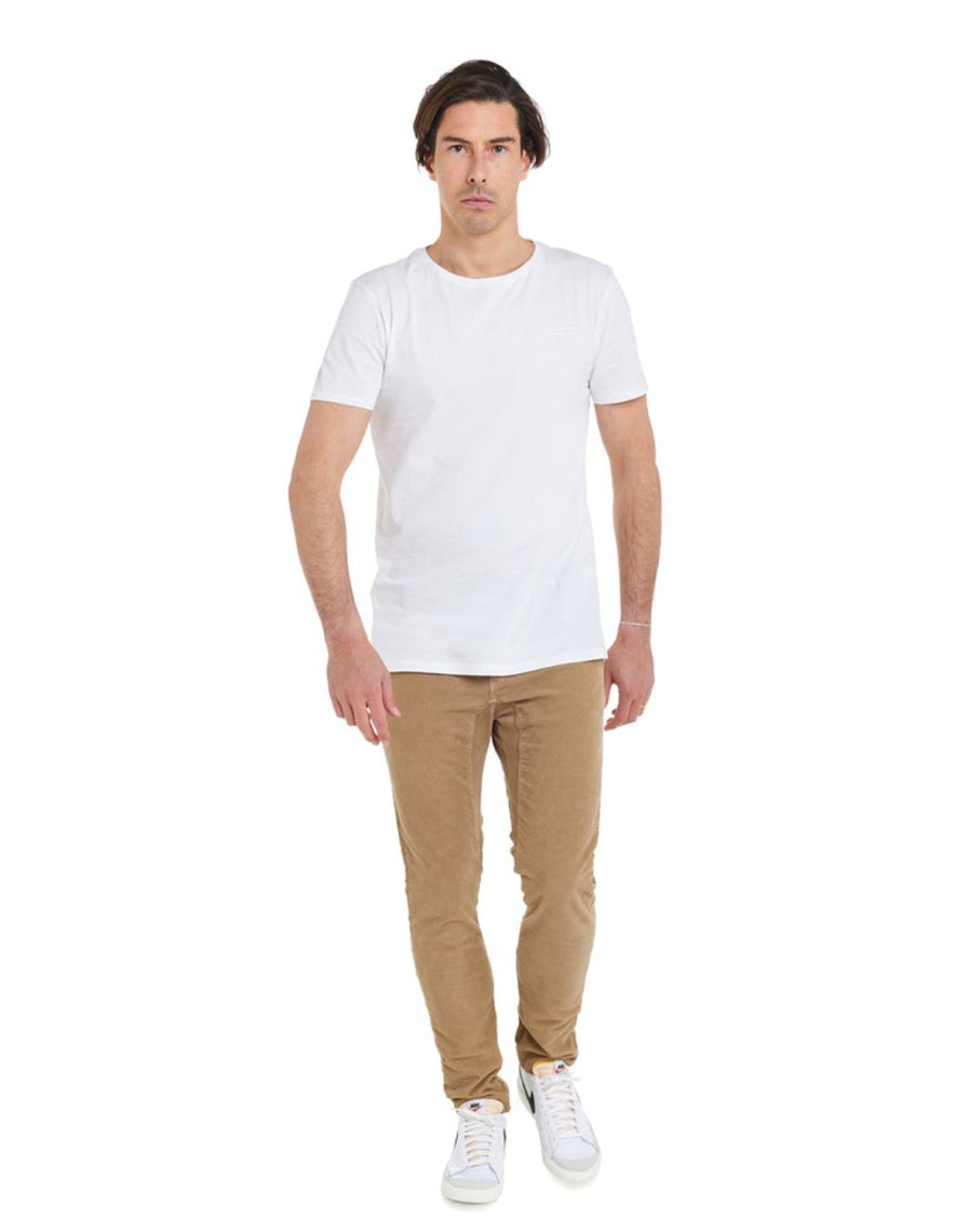 Vetements Pull In Pantalons | Pantalon Dening En Velour Cotele Chino Sand Homme