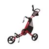 Chariots Trolem Chariots De Golf Manuels | One Lock Dark Pink + Housse Transport (3 Roues)