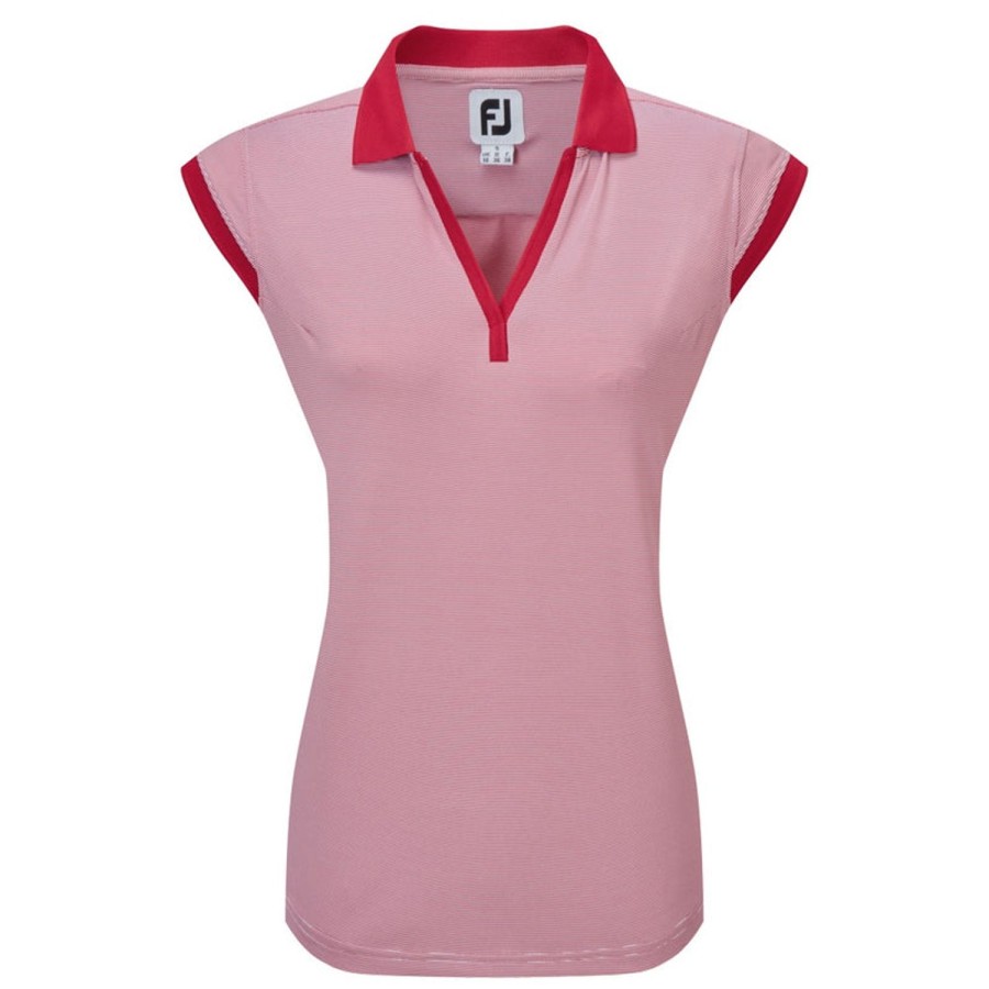 Vetements FootJoy Polos | Polo 82503E2 Rouge Femme