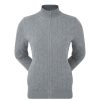 Vetements FootJoy Veste Et Coupe-Vent | Veste En Laine Melangee Zippee Gris Femme