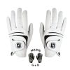 Gants FootJoy Gants De Golf Femme | Paire De Gants Weathersof 67495 Blanc Femme