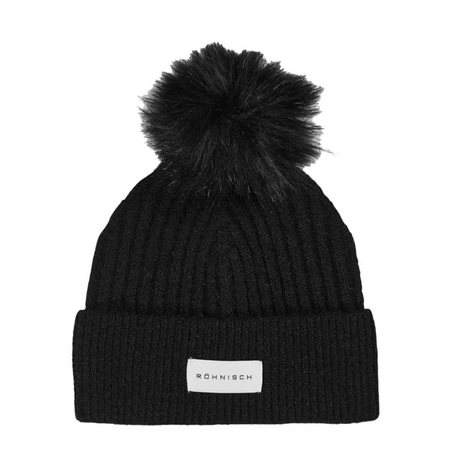 Vetements Rohnisch Bonnets Et Echarpes | Bonnet Pom Black Femme