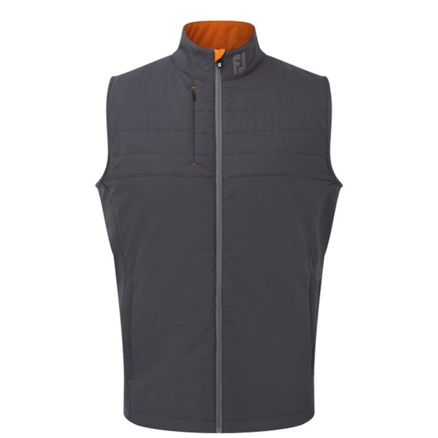 Vetements FootJoy Vestes Et Coupe-Vent | Veste Sans Manches Hybride Fj Grey Homme