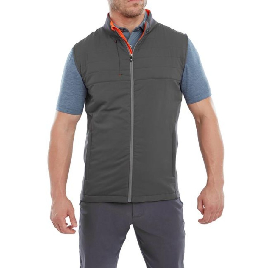 Vetements FootJoy Vestes Et Coupe-Vent | Veste Sans Manches Hybride Fj Grey Homme