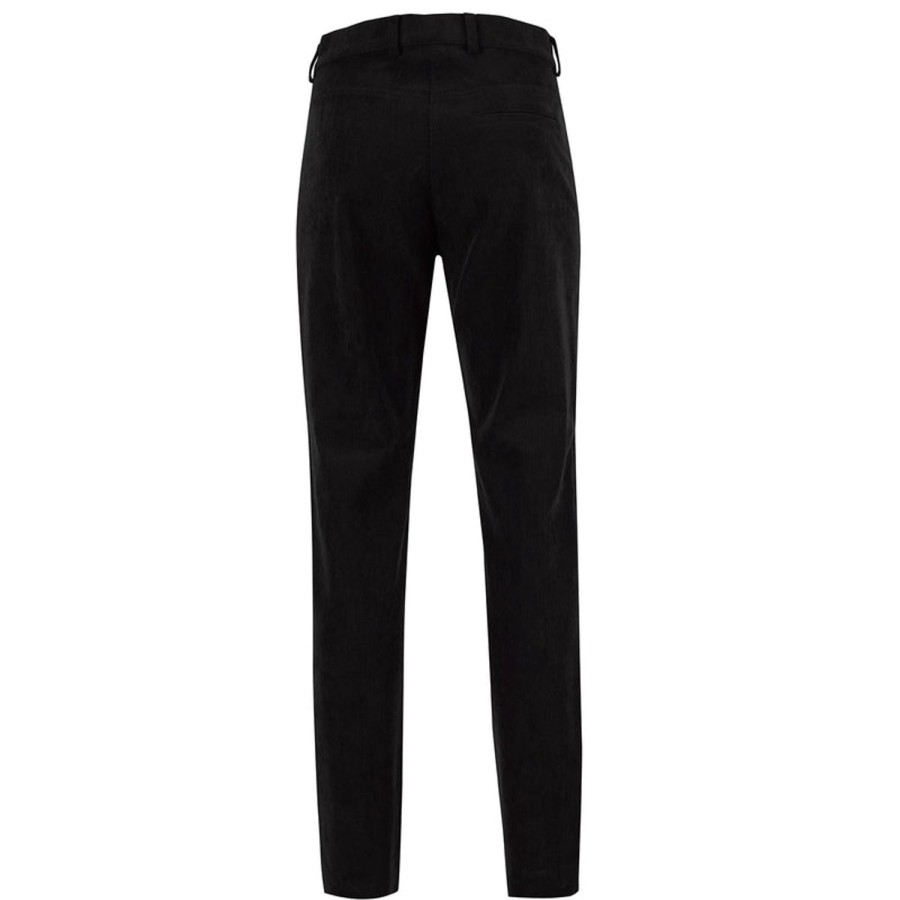 Vetements Golfino Pantalons | Pantalon 7/8E Slim Velours 3361227 H0 Noir/890 Femme