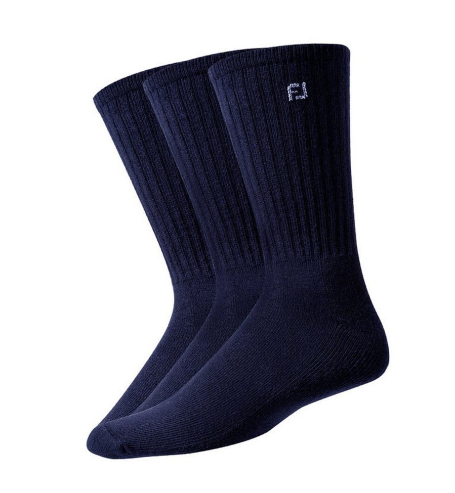 Vetements FootJoy Chaussettes | 3 Paires De Chaussettes Fj Comfortsof Crew Marine Homme