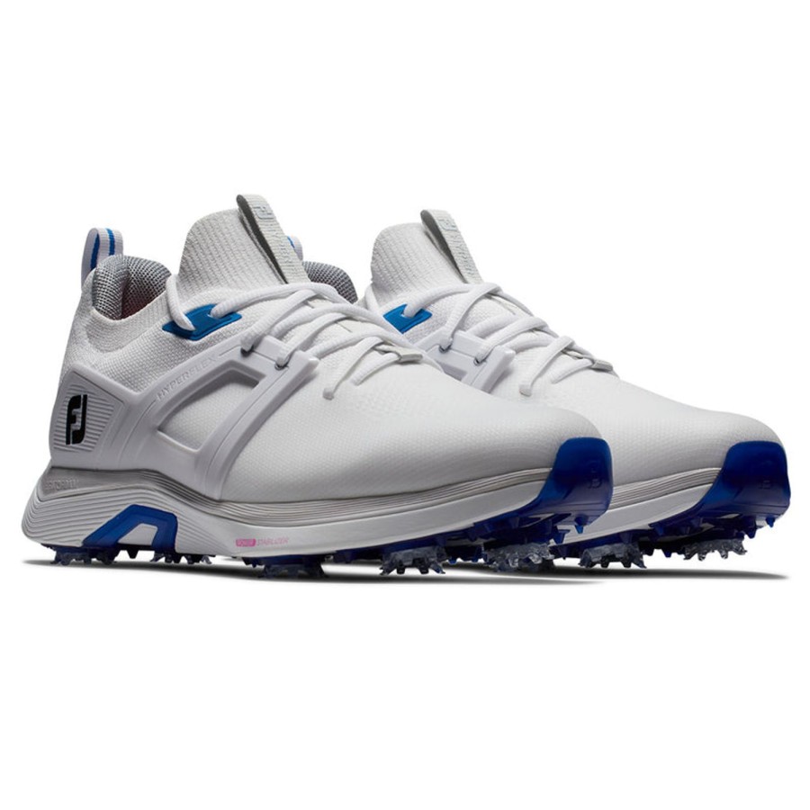 Chaussures FootJoy Chaussures De Golf Homme | Hyperflex 51118 White Blue Homme