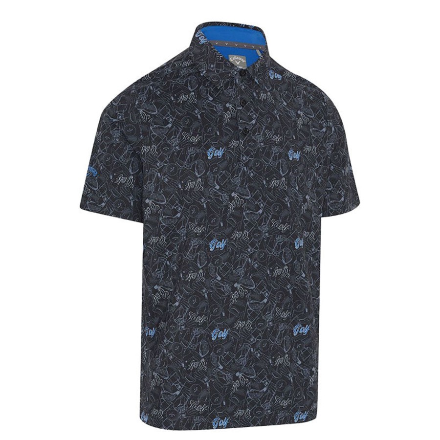 Vetements Callaway Golf Polos | Polo Imprime Chev And Ball Caviar Homme