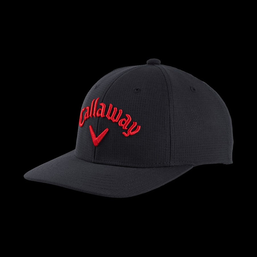 Vetements Callaway Golf Casquettes, Chapeaux Et Visieres | Casquette Tour Junior Black Fire Red