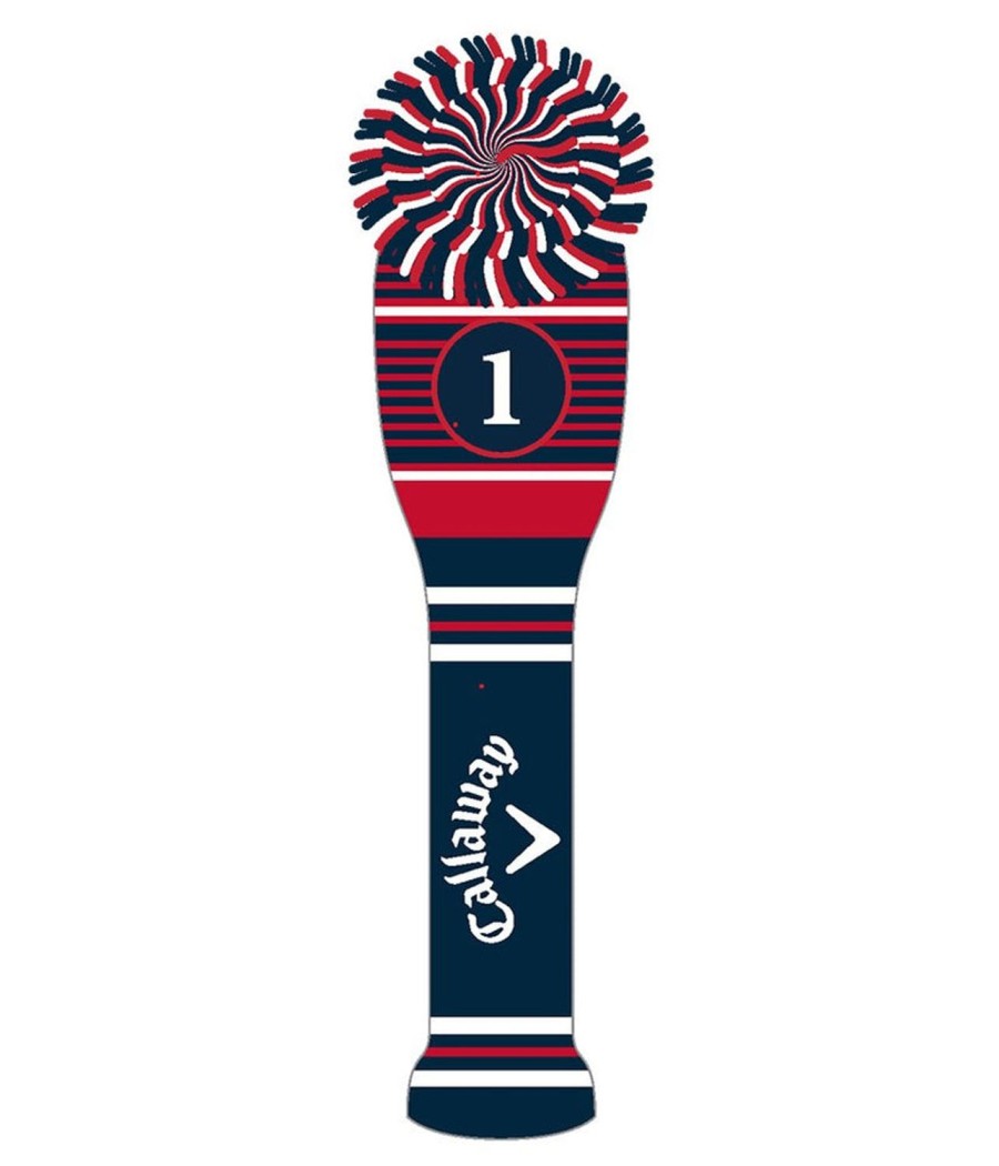 Accessoires & Montres Callaway Golf Couvre-Clubs | Couvre Club Driver Pompom Navy Red White