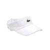 Vetements Lacoste Casquettes, Chapeaux Et Visieres | Visiere En Pique Et Molleton Blanc/001