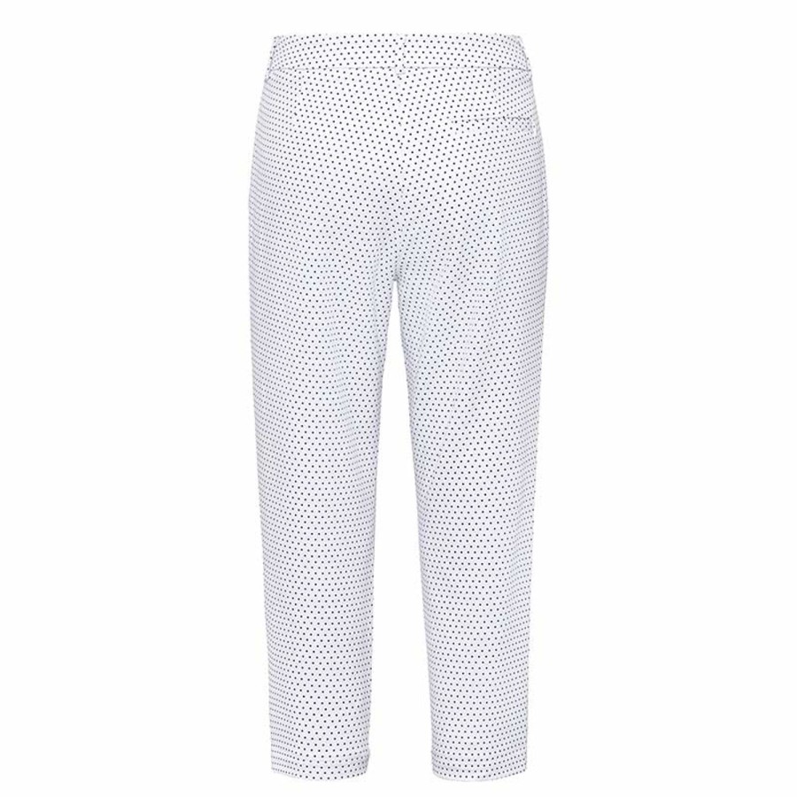 Vetements Golfino Pantalons | Pantacourt Deperlant 2464022 E2 Blanc/100 Femme