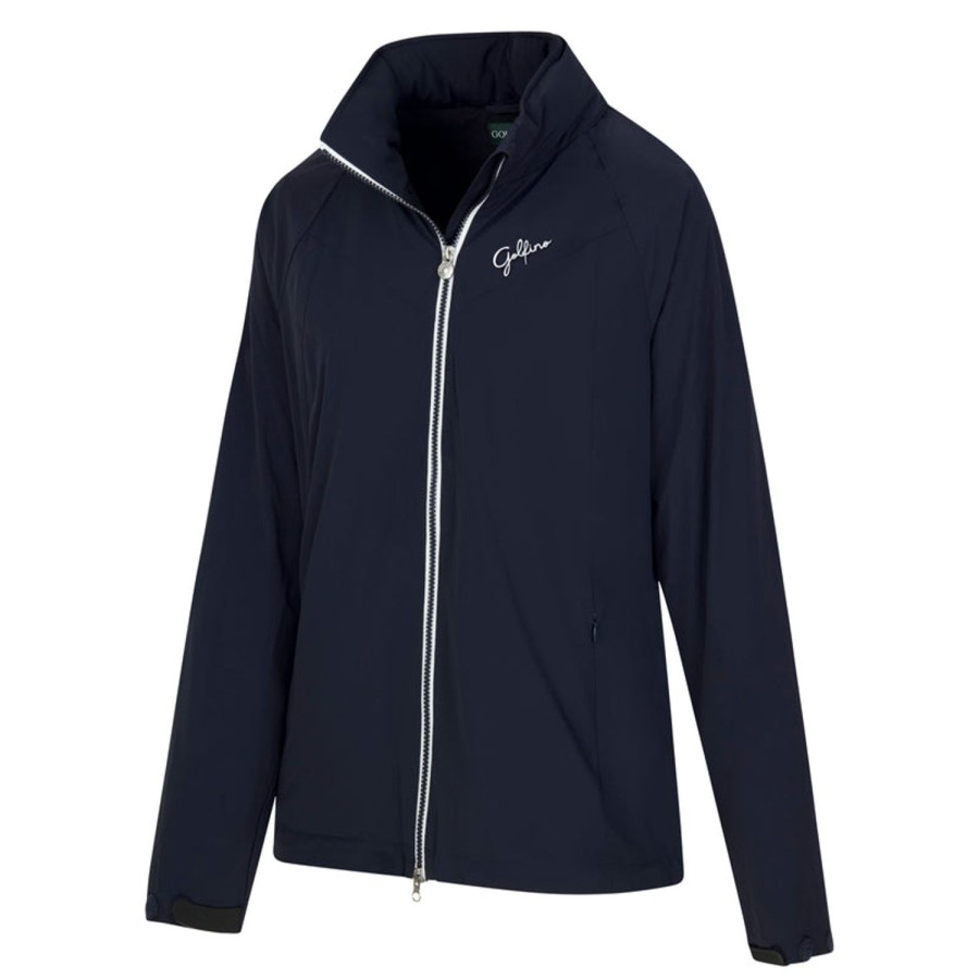 Vetements Golfino Veste Et Coupe-Vent | Veste Deperlante Avec Elasthanne Et Protection Antifroid Navy Femme