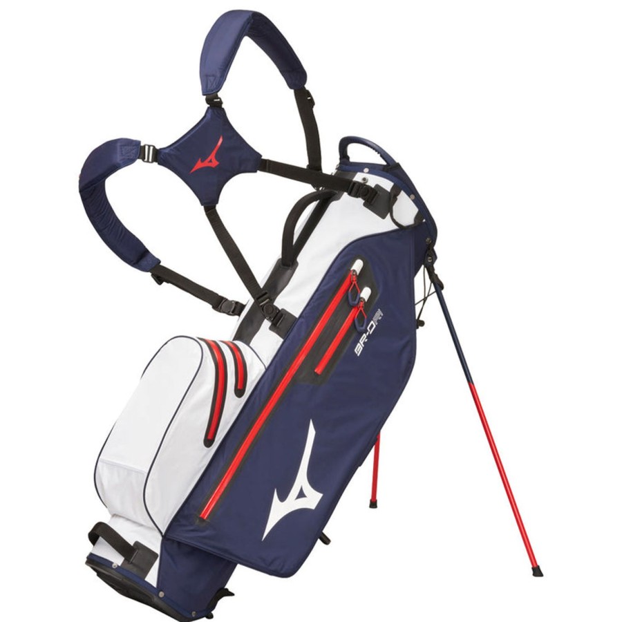 Sacs Mizuno Sacs De Golf Trepied | Sac Trepied Brdr1 Wp Marine/Blanc/14