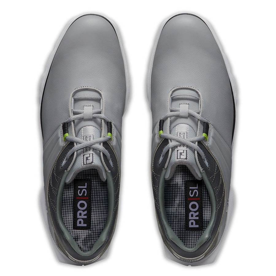 Chaussures FootJoy Chaussures De Golf Homme | Pro Sl Gris/Charbon 53075 Homme