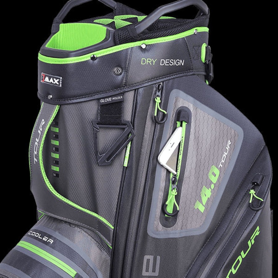 Sacs Bigmax Sacs De Golf Chariot | Sac Chariot Drilite Tour Charcoal Black Lime