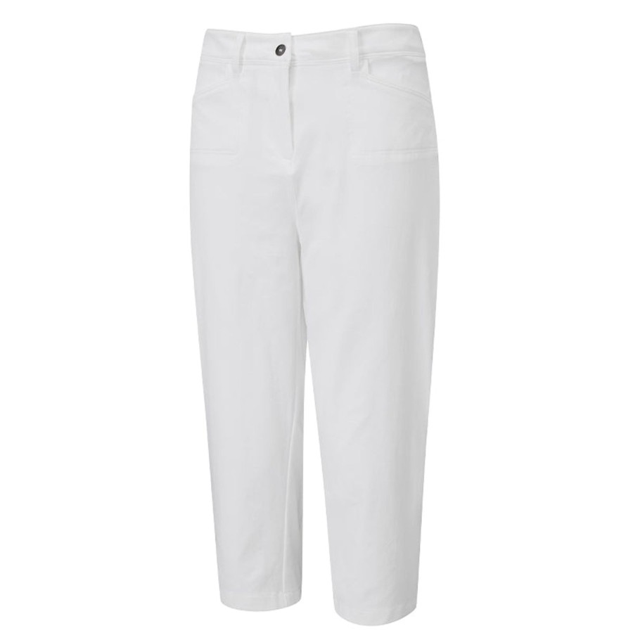 Vetements Ping Pantalons | Pantalon Verity Crop White Femme