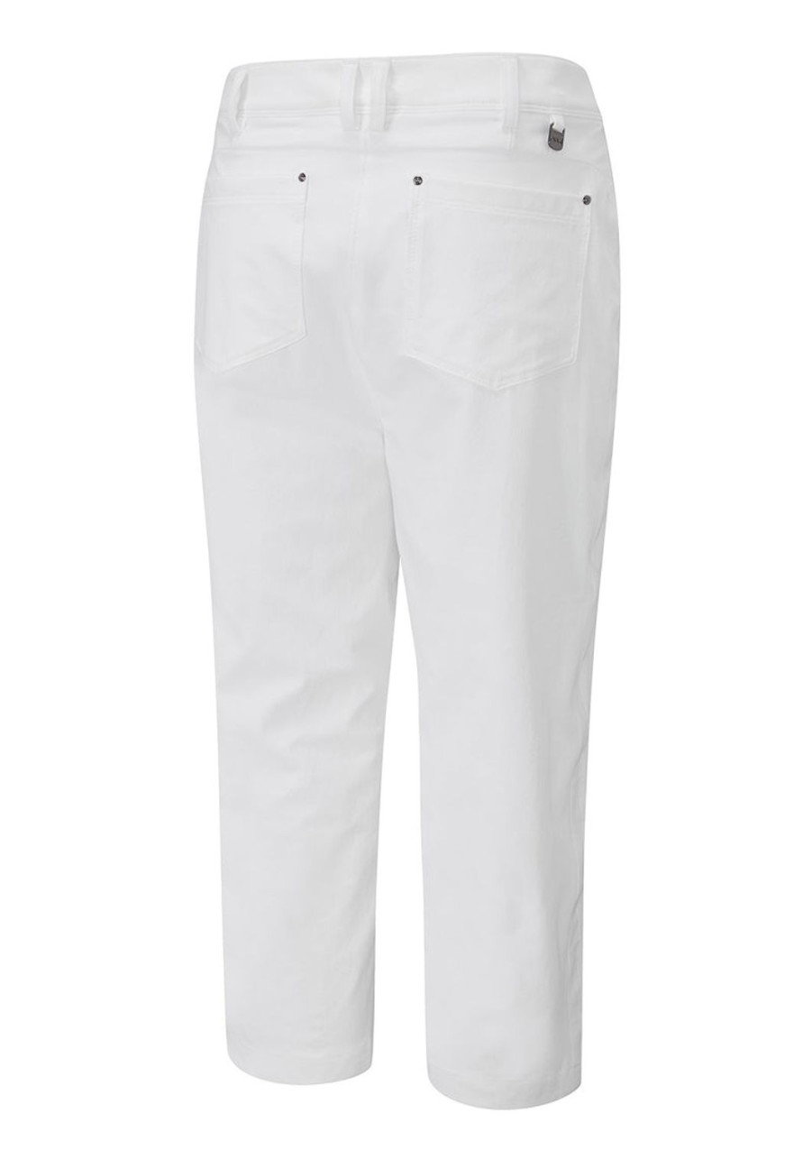 Vetements Ping Pantalons | Pantalon Verity Crop White Femme