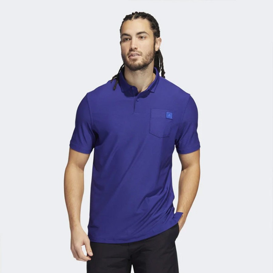 Vetements Adidas Polos | Polo Go-To H59736 E2 Violet Homme