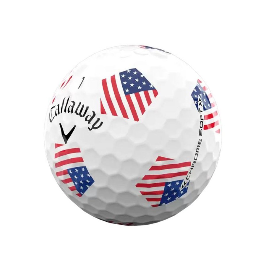 Balles Callaway Golf Balles De Golf Callaway | 12 Balles De Golf Chrome Soft Truvis Team Usa