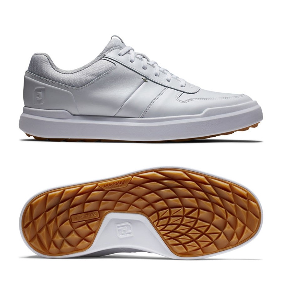 Chaussures FootJoy Chaussures De Golf Homme | Contour Casual 54370 Blanc Homme