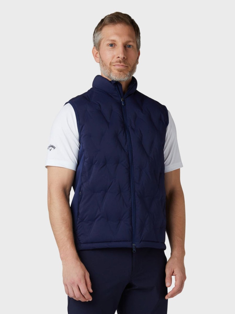 Vetements Callaway Golf Vestes Et Coupe-Vent | Gilet Matelasse Matelasse Navy Homme