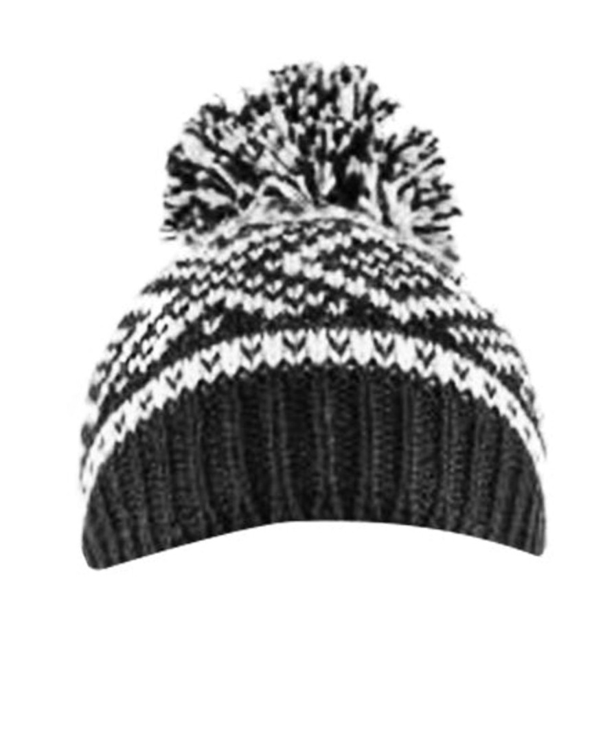 Vetements La Maison de L'Alpaga Bonnets Et Echarpes | Bonnet Alpaga Ritti 134 Noir/Blanc Femme