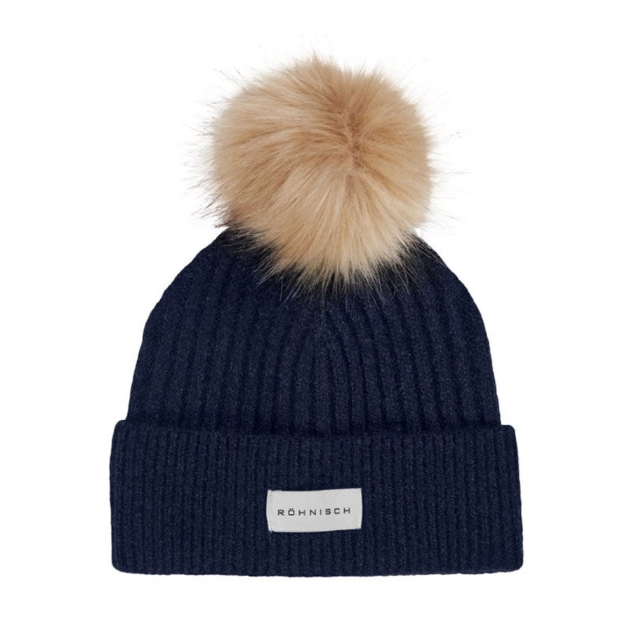 Vetements Rohnisch Bonnets Et Echarpes | Bonnet Pom Navy Femme