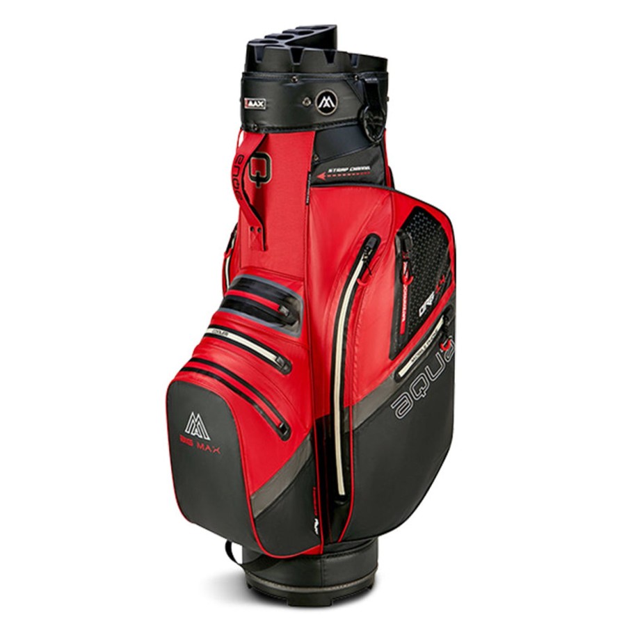 Sacs Bigmax Sacs De Golf Chariot | Sac Chariot Aqua Silencio 4 Red Black