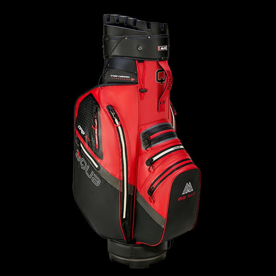 Sacs Bigmax Sacs De Golf Chariot | Sac Chariot Aqua Silencio 4 Red Black