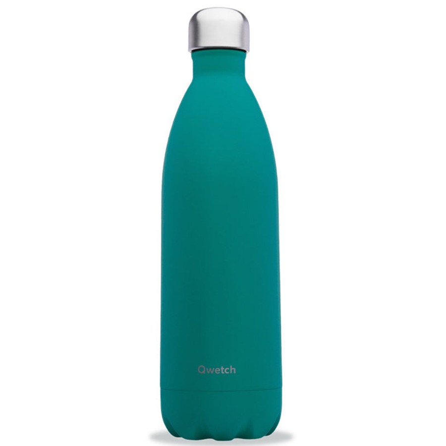 Accessoires & Montres Qwetch Gourdes Et Bouteilles | Bouteille Isotherme Inox Bleu Mineral 1L