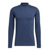 Vetements Adidas Pulls Et Sweats | Baselayer Sport Performance Crew Navy Homme