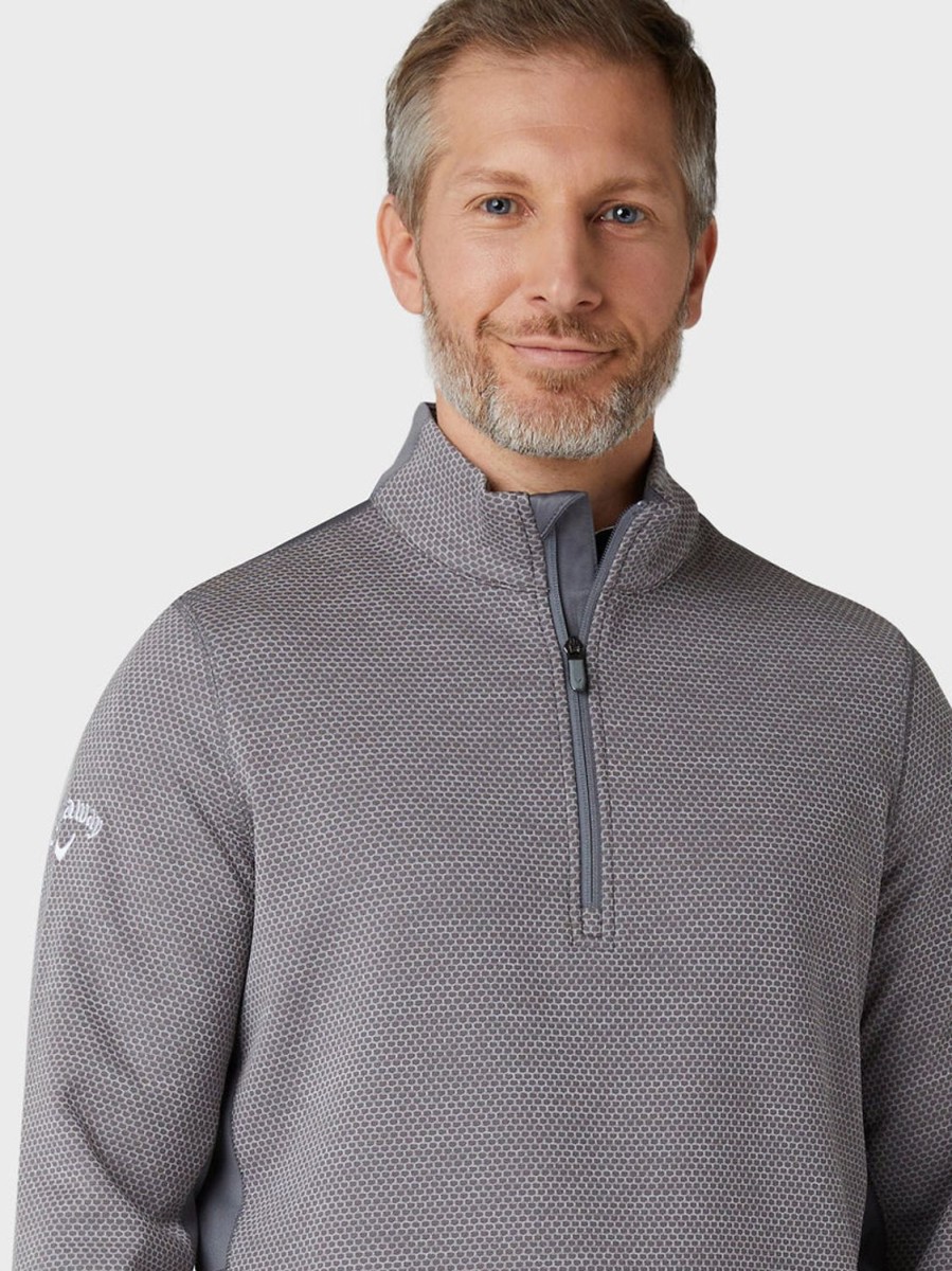 Vetements Callaway Golf Pulls Et Sweats | Midweight 1/4 Zip Pullover Grey Homme