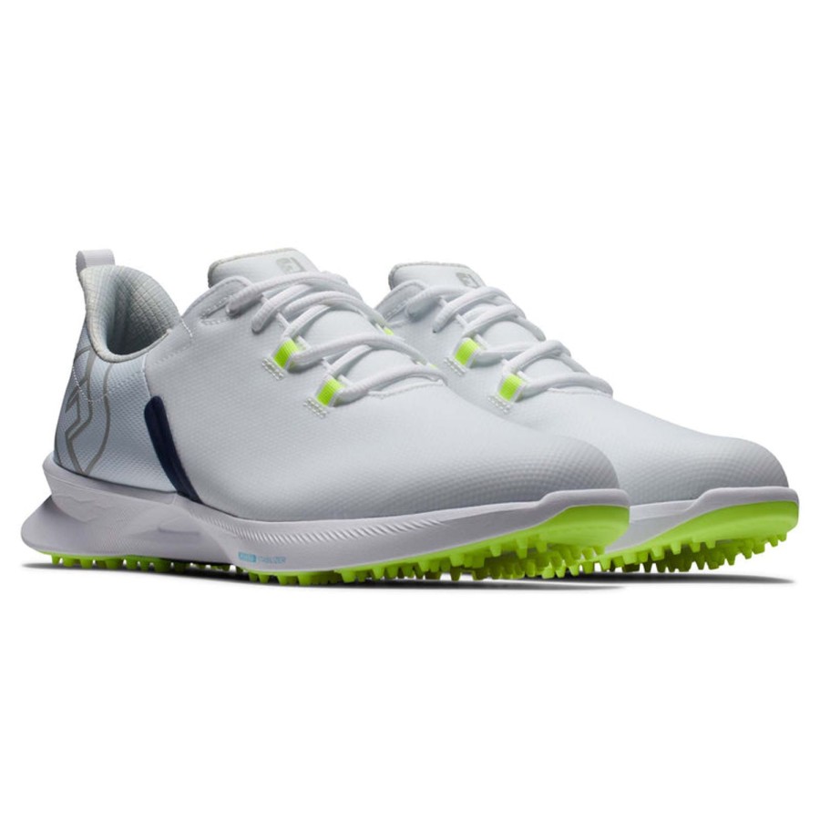 Chaussures FootJoy Chaussures De Golf Homme | Fuel Sport 55453 Blanc/Marine/Vert Homme